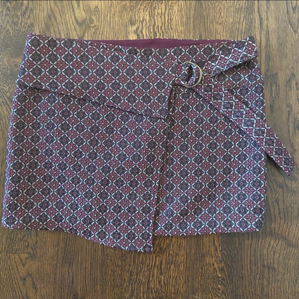 FREE PEOPLE Wrap Mini Skirt